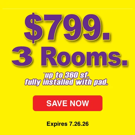 Custom Carpet Centers - 3 Room Sale 2026