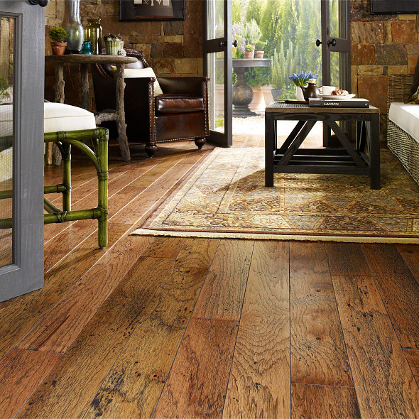 Distressed Hardwood Flooring