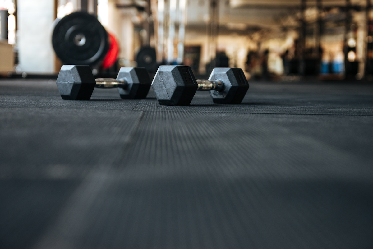 Basement gym flooring online options