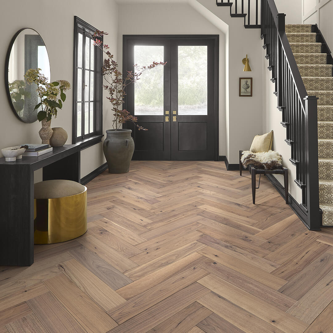 Warm-Colored and Textured Flooring