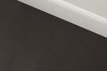 Striking the Perfect Balance Between Darker Floors and Bright Cabinetry 