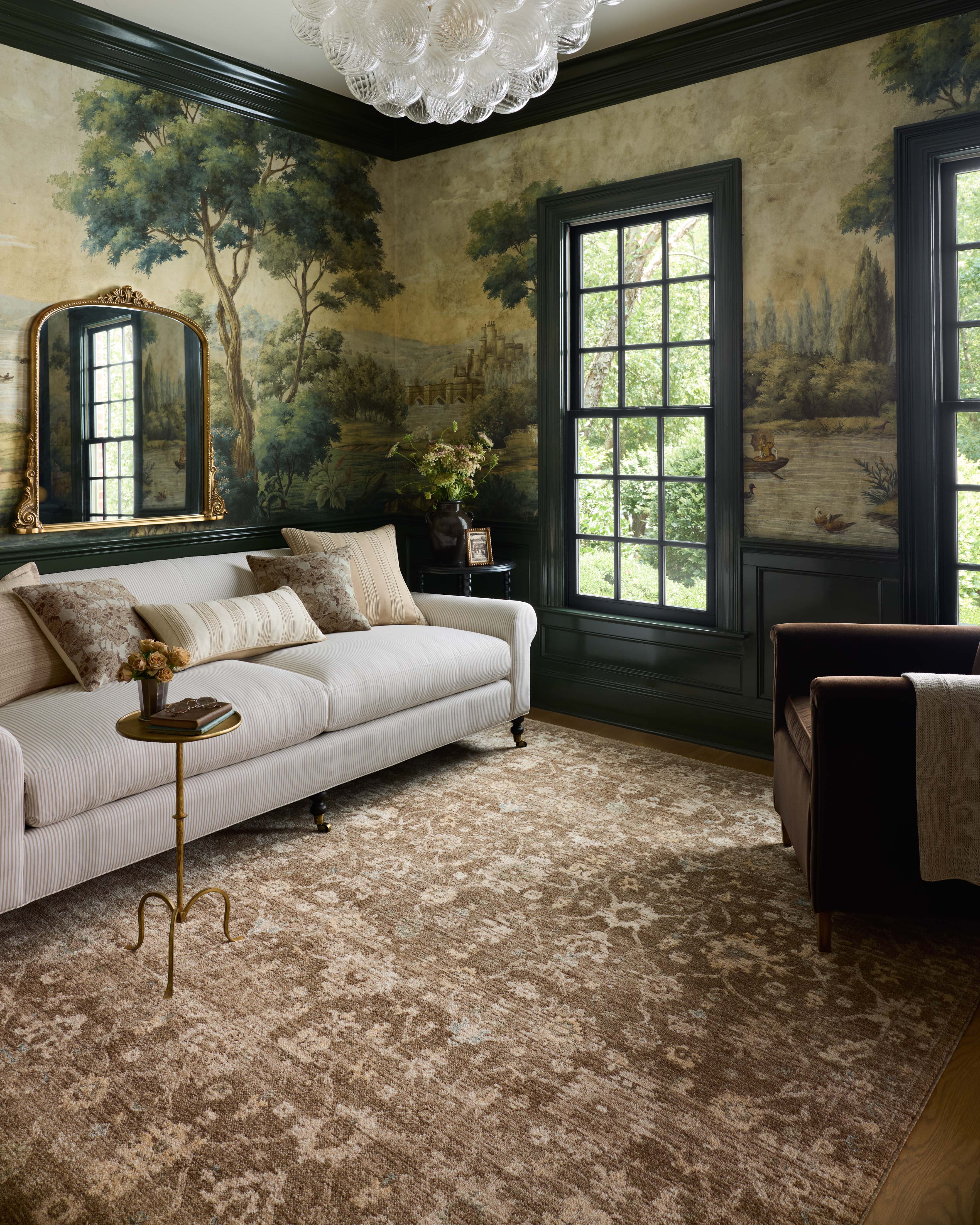 Area Rug | Chris Loves Julia X Loloi Palma PLM-09 Brown / Earth